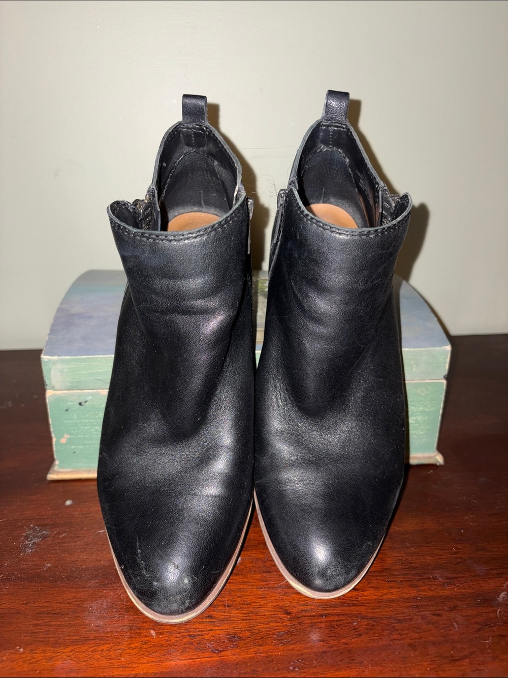 Lucky brand ankle boots .. black leather
